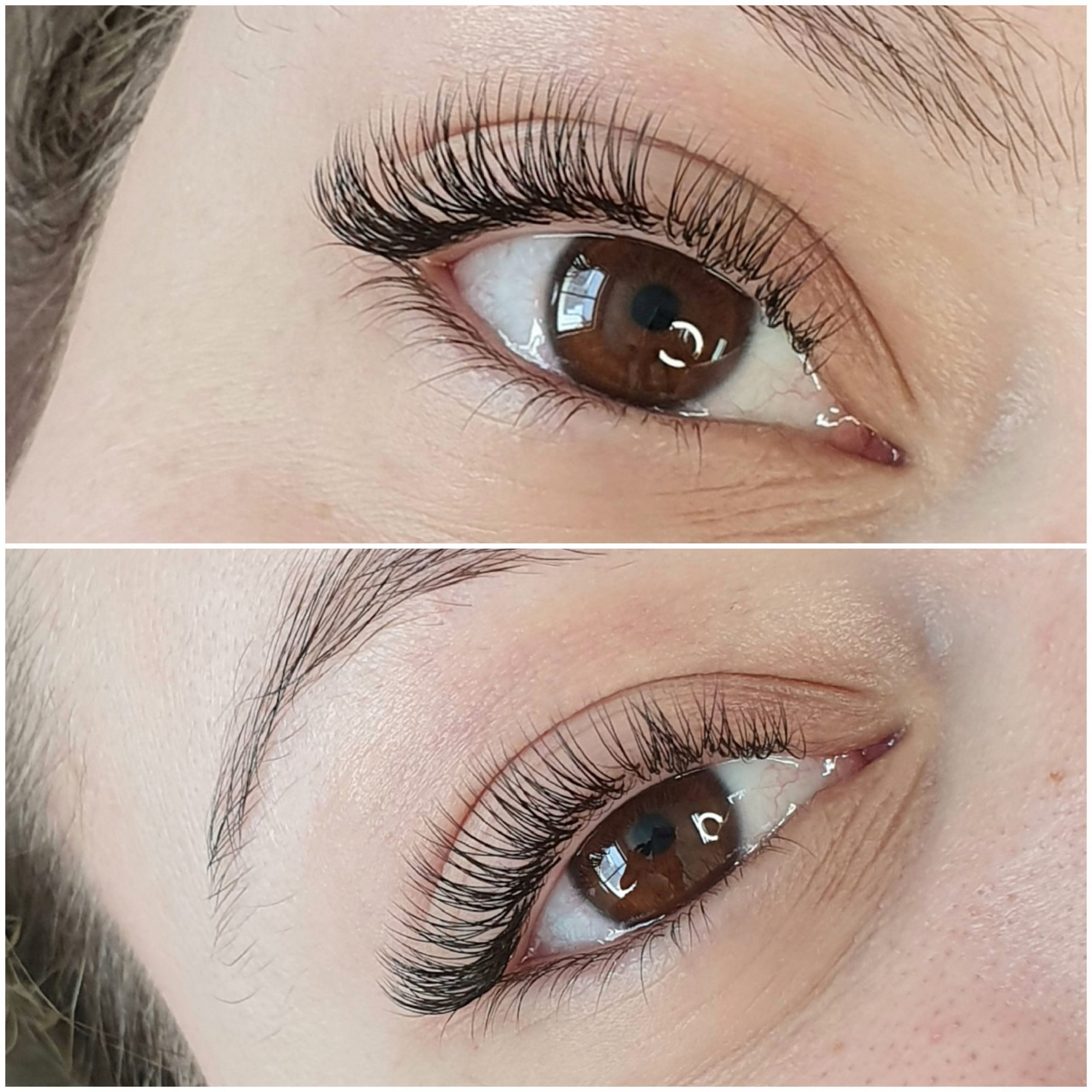 stunning lash set to compliment pretty brown eyes